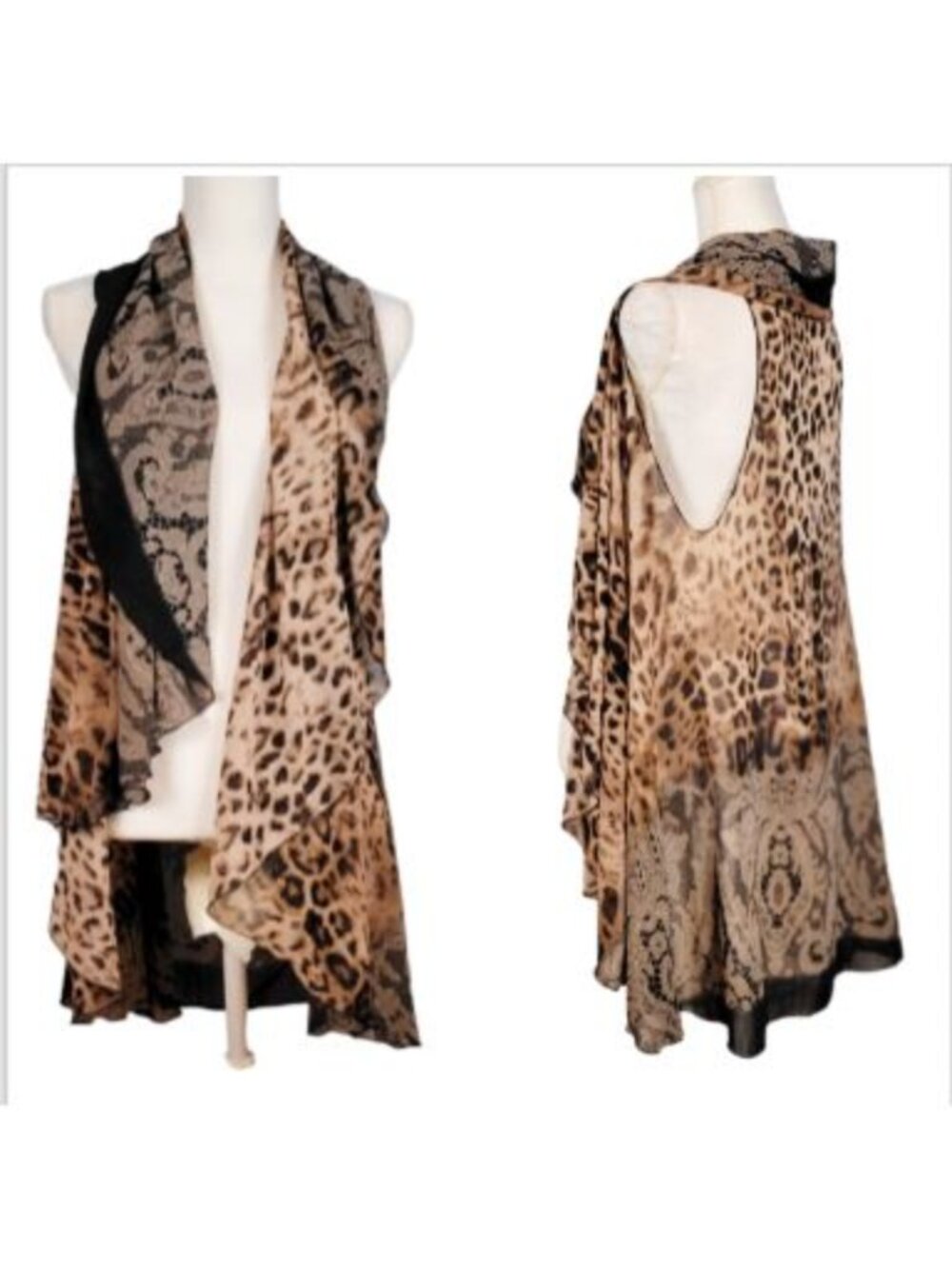 Woman's Swim Bathing Suit COVER UP Open Cardigan TUNIC Hi/Low SHRUG Wrap Shawl